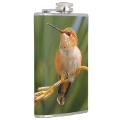 花に刺されたかわいいハチドリ フラスク (右)