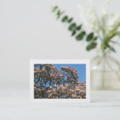 花に咲くマグノリア縁どの木 名刺 (スタンド正面)