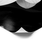 花に咲く白と黒の小さなクモ ポスター (コーナー)