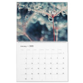 花に咲く美しい自然の水滴を写真 カレンダー (1月 2022)