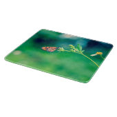 花に咲く美しい蝶#2 カッティングボード (角)