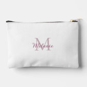 花に囲まれたかわいい子パーソナライズされた猫 アクセサリーポーチ (裏面)