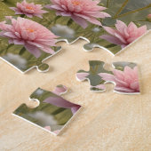 花に囲まれた可愛い小さなバニー、子供 ジグソーパズル (側面)