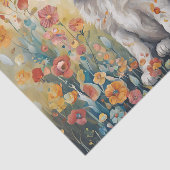 花に囲まれた子犬デコペティッシュペーパー 薄葉紙 (詳細)