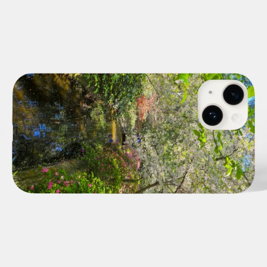 花に囲まれた庭の川 Case-Mate iPhoneケース (裏面 (横))