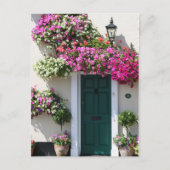 花に囲まれた戸口 ポストカード (正面)