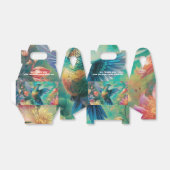 花に囲まれた美しいハミングバード フェイバーボックス (折り畳みなし)