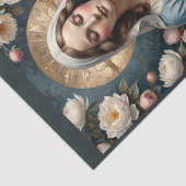 花に囲まれた聖母マリアがあなたを祝福します 薄葉紙 (詳細)