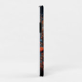 花に囲まれた雄大なトラの肖像画 Case-Mate iPhoneケース (裏面/右)