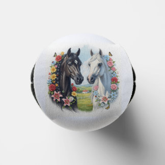 花に囲まれた馬 スリム缶クーラー