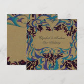 花に囲まれて ～ Invitations SPECKELED 招待状 (正面/裏面)