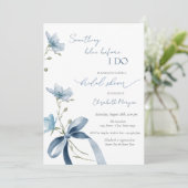 花に弓を引く前に何か青 招待状 (スタンド正面)