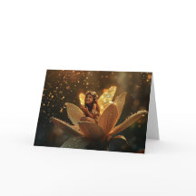 花に微笑む妖精、春の雨