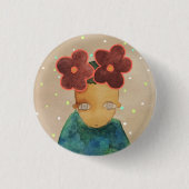 花に恋をして 缶バッジ (正面)