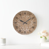 花に木切り分けること ラージ壁時計 (ホーム)