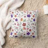 花に模様を付ける クッション (ブランケット)