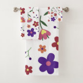 花に模様を付ける バスタオルセット (インサイチュ)