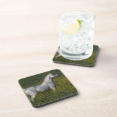 花に立っているアラビアの馬 コースター (右側)