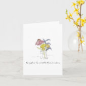 花に自然カードでその精神が花あります カード (黄色い花)