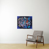 花に舞う蝶と蛾 タペストリー (インサイチュ(横))