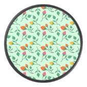 花に色を付けたバラ アイスホッケーパック (正面)