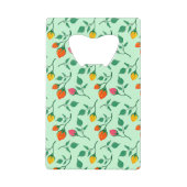 花に色を付けたバラ クレジットカード栓抜き (正面)