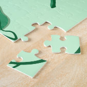 花に色を付けたバラ ジグソーパズル (側面)