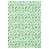 花に色を付けたバラ テーブルクロス (正面)