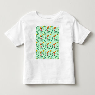 花に色を付けたバラ トドラーTシャツ