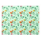 花に色を付けたバラ ノートパッド (正面)