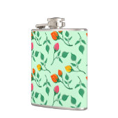 花に色を付けたバラ フラスク (左)