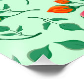 花に色を付けたバラ ポスター (コーナー)