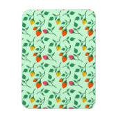 花に色を付けたバラ マグネット (縦)