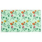 花に色を付けたバラ 枕カバー (正面右)