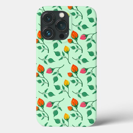 花に色を付けたバラ Case-Mate iPhoneケース (裏面)
