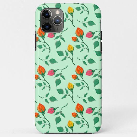 花に色を付けたバラ Case-Mate iPhoneケース (裏面)