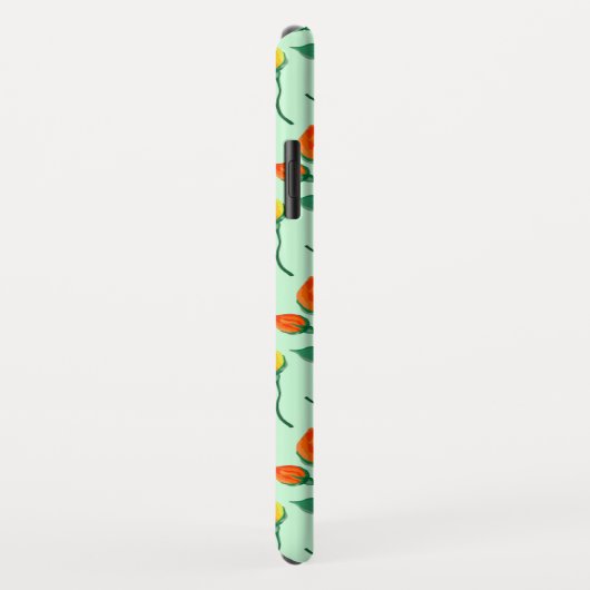 花に色を付けたバラ Case-Mate iPhoneケース (裏面/右)