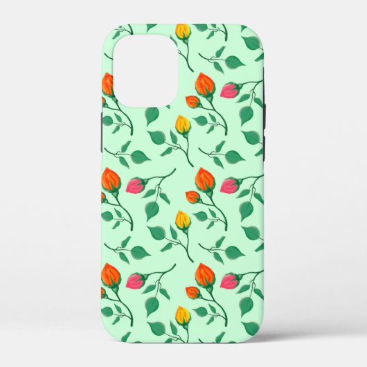 花に色を付けたバラ Case-Mate iPhoneケース (裏面)