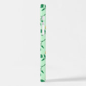 花に色を付けたバラ iPhoneケース (左側面)