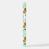 花に色を付けたバラ iPhoneケース (右側面)