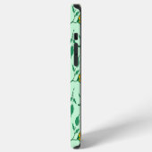 花に色を付けたバラ iPhoneケース (左側面)
