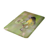 花に覆われたオスの金魚 バスマット (アングル)