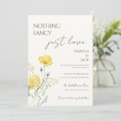 花のあるシンプルなウェディングスタイル 招待状 (スタンド正面)