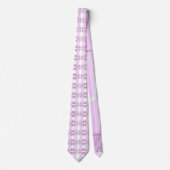 花のあるスパークリーのイースターバニーのバスケット ネクタイ (正面)