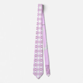 花のあるスパークリーのイースターバニーのバスケット ネクタイ