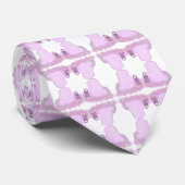 花のあるスパークリーのイースターバニーのバスケット ネクタイ (ロール)