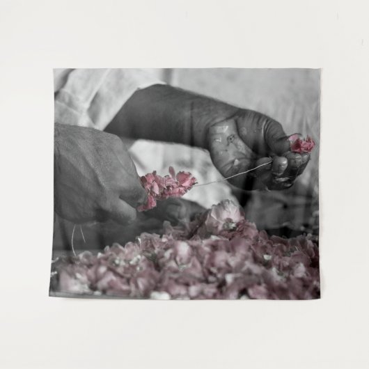 花のある人 タペストリー (正面(横))