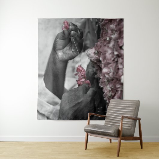 花のある人 タペストリー (インサイチュ)