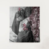 花のある人 タペストリー (正面)