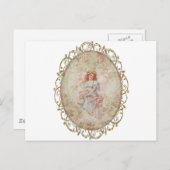 花のある天使 ポストカード (正面/裏面)